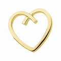 14K Yellow Heart Pendant